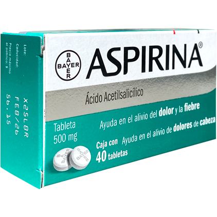 ASPIRINA 500MG TAB C40