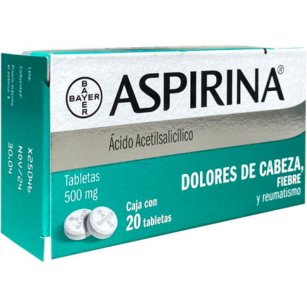 ASPIRINA 500MG TAB C20