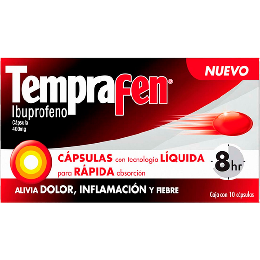 TEMPRA FEN 400 MG 10 CAPS