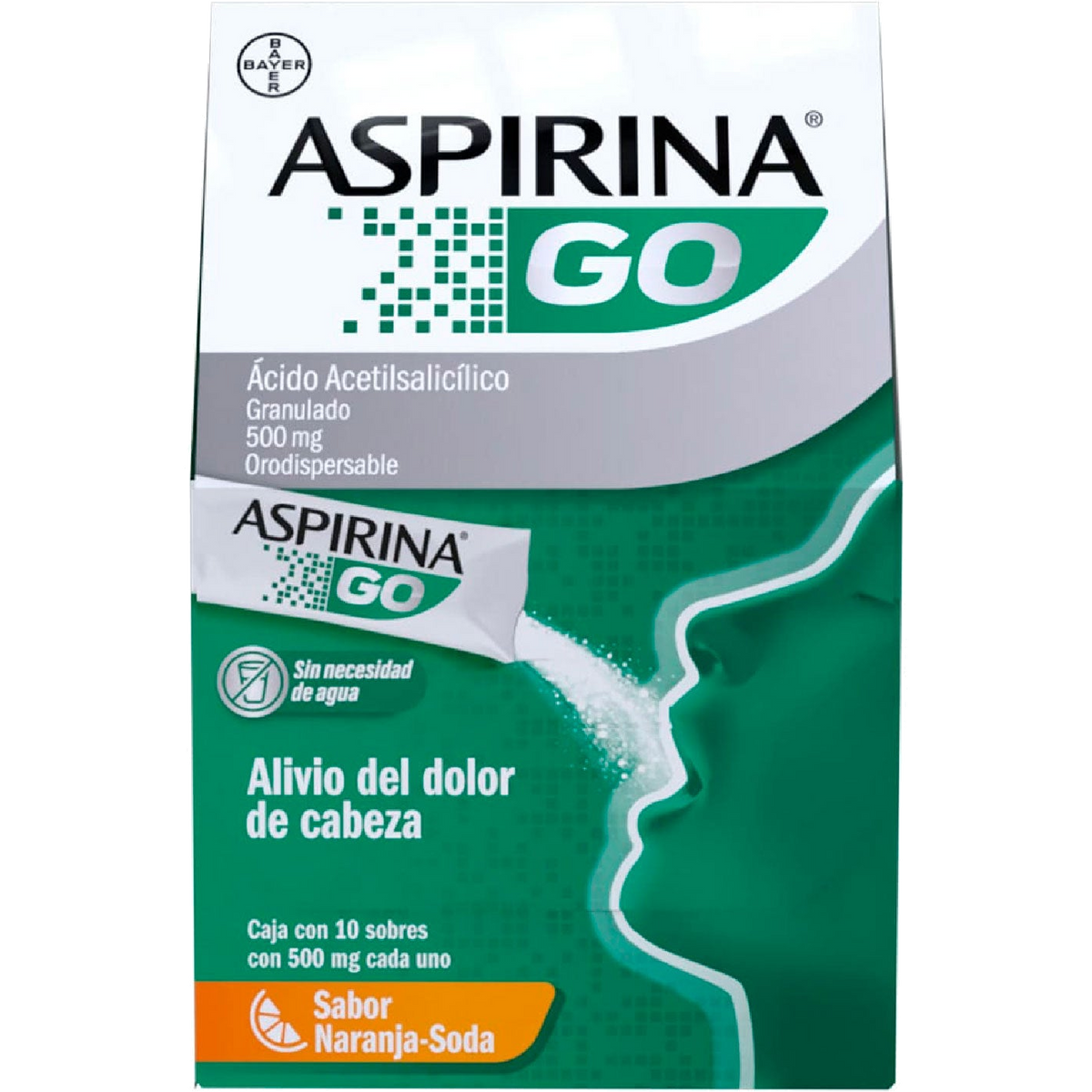 ASPIRINA GO 10 SB 500 MG C U