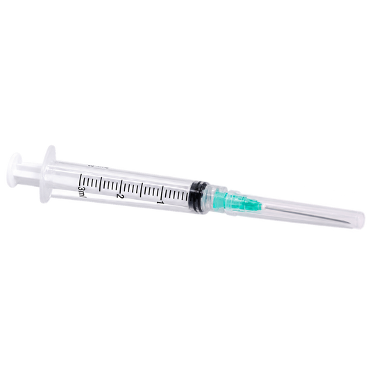 Jeringa Protec 3 ml con aguja 21G x 32 mm, una pieza