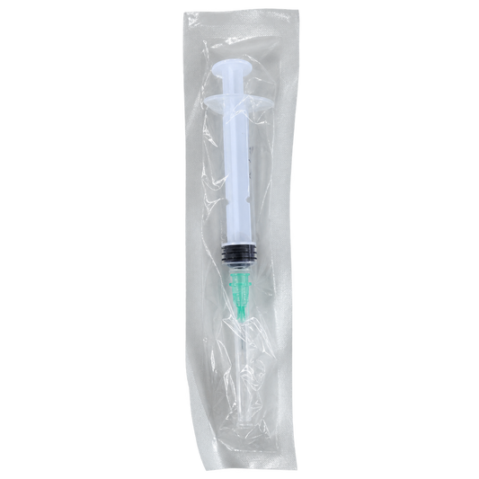 Jeringa Protec 5 ml con aguja 21G x 32 mm, una pieza en empaque individual